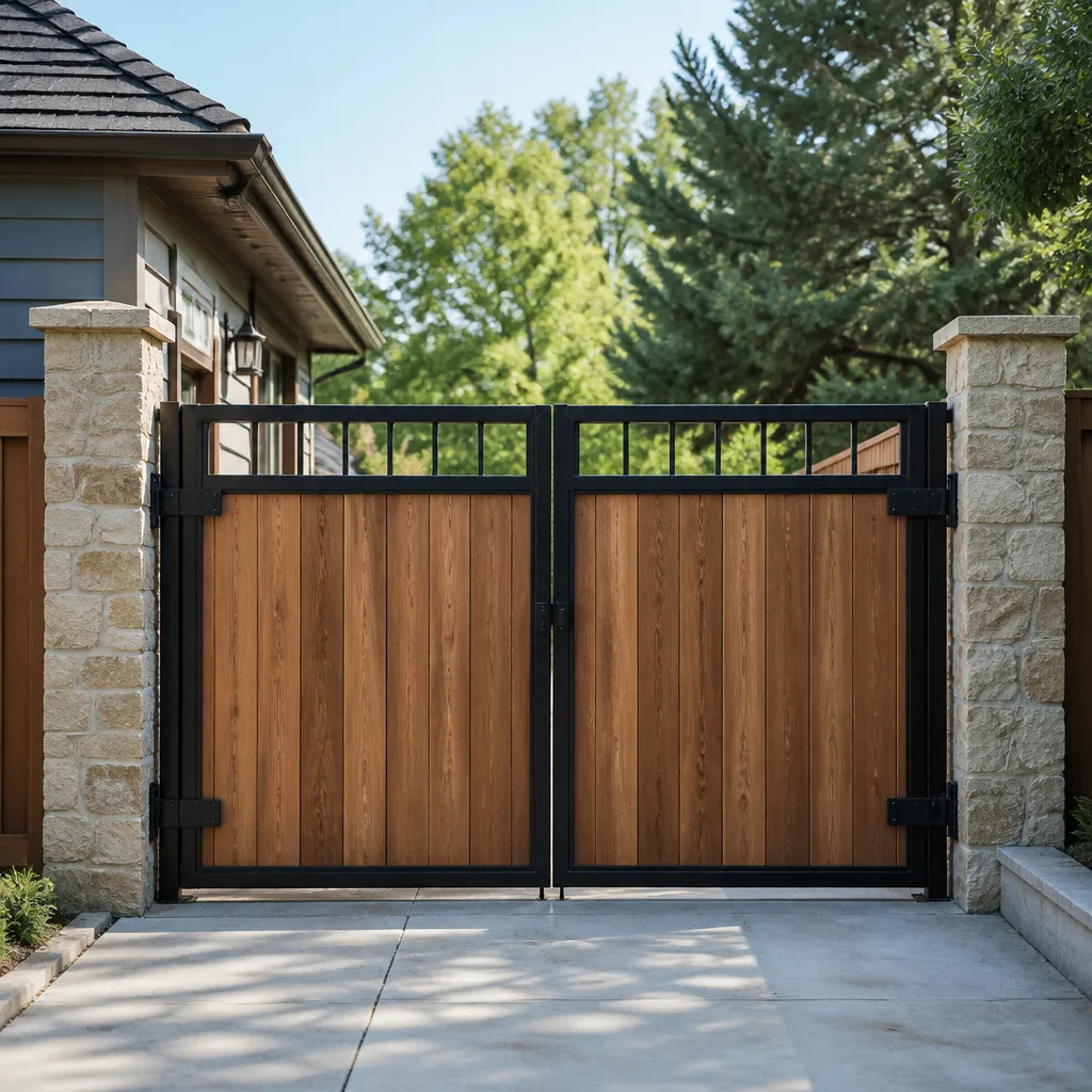 Wood & steel frame